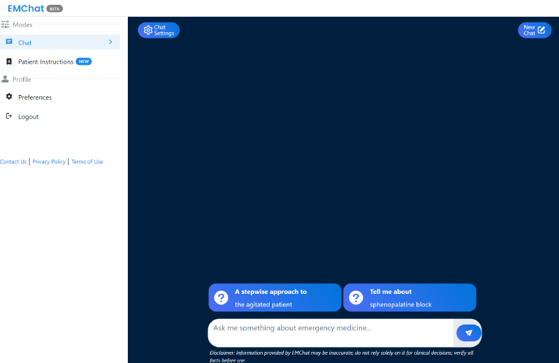 EMChat as of January 2026